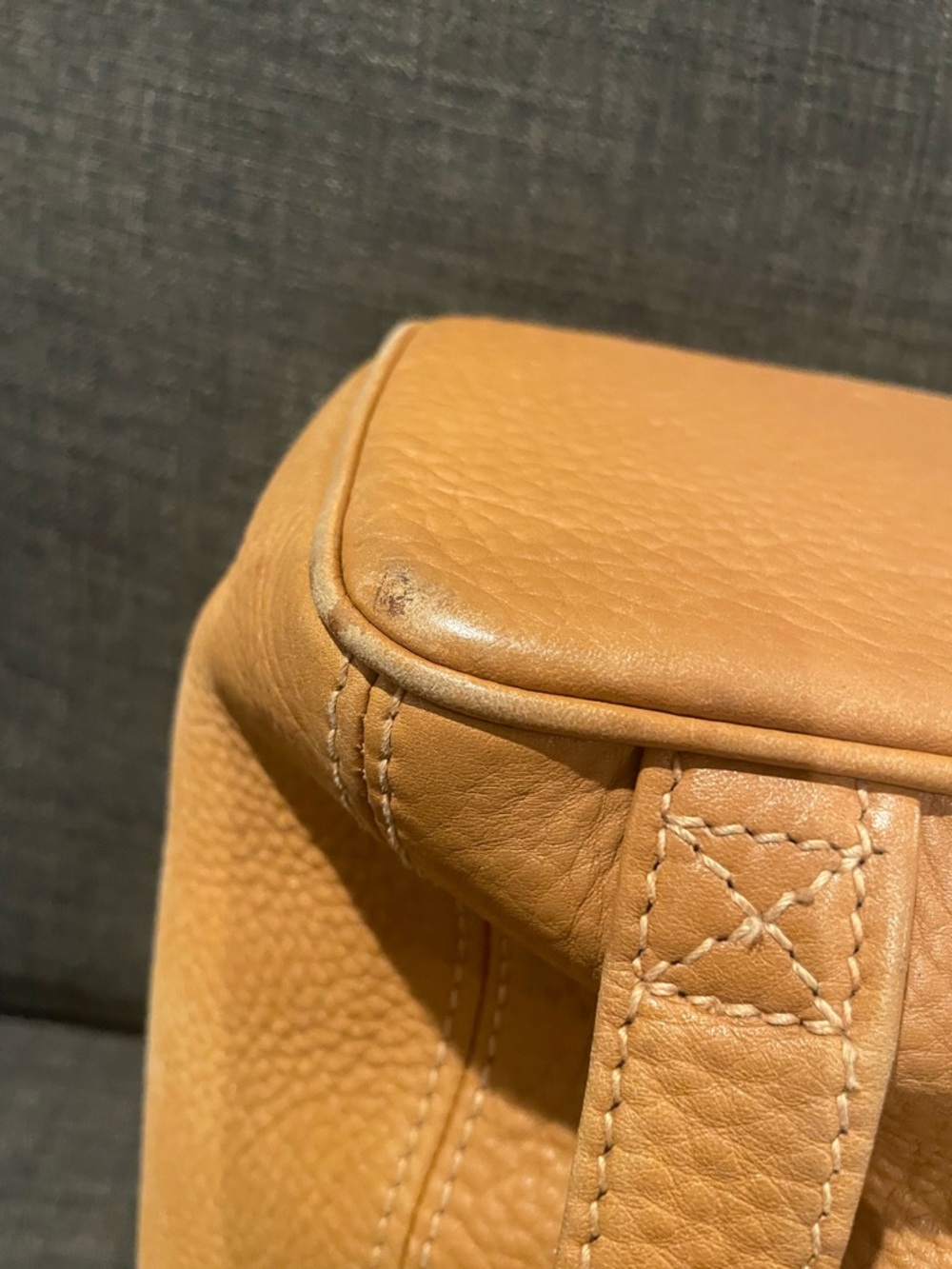 Vintage, Made in Italy, Coach Sonoma small backpack in pebbled leather. #4911. - Picture 12 of 16